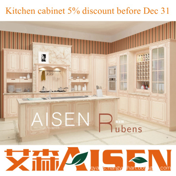 Rubens 2015 Customized PVC kitchen modern cabinet with good price